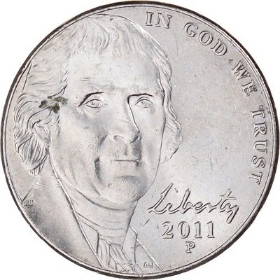 Moneta, USA, 5 Cents, 2011