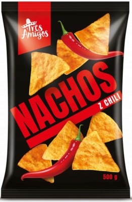 Nachos z chilli nachosy ostre Fanex 500 g