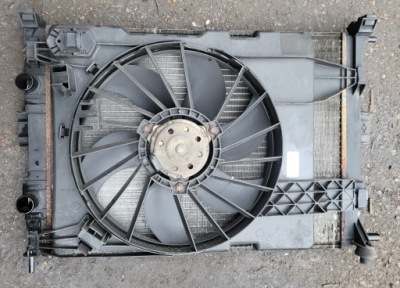 Вентилятор радіатора моторчик корпус резистор renault scenic 2 2 1.6b оригінальний номер фото №1