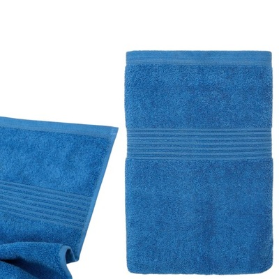 Gruby niebieski ręcznik Timeless 50x90 cm bawełna