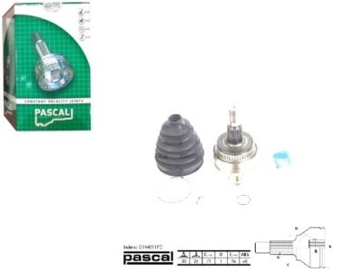 Набір шарнір привідного pascal a1633300101 a163 фото №1