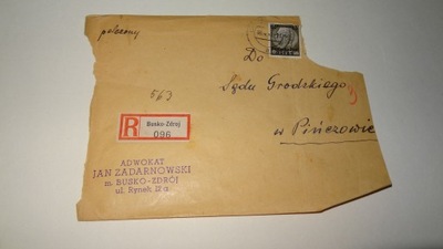 Adwokat Jan Zadarnowski - Busko Zdrój Pińczów - 1942 GG