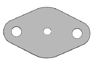 BRIDA CIEGA EGR AUDI SEAT SKODA VW 1.2 1.6 2.0TDI CR2  