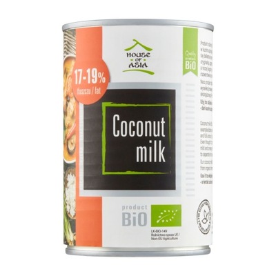 Mleczko kokosowe BIO 17-19% 400 ml
