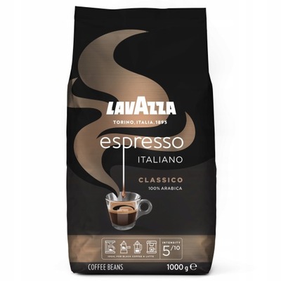 ZIARNISTA KAWA LAVAZZA 1KG ESPRESSO ARABICA 100%