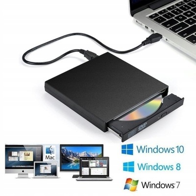 Zewnętrzna nagrywarka USB Czytnik DVD / CD
