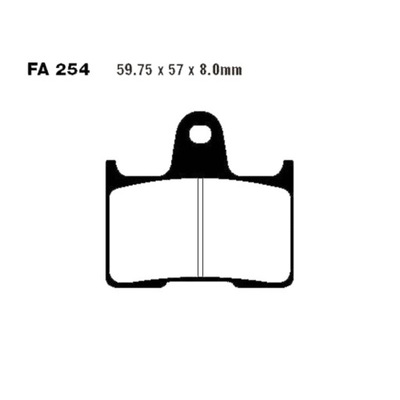 ZAPATAS DE FRENADO FA254HH SUZUKI GSX R 600 2004-05  