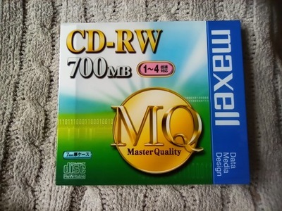 Maxell CD-RW MasterQuality 1x-4x Japan 1szt