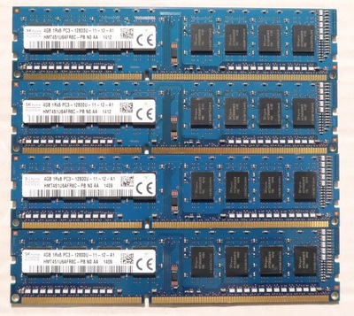 Pamięć 16GB (4x4GB) DDR3 PC3-12800 1600MHz HYNIX