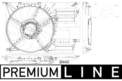 MAHLE VENTILADOR DEL RADIADOR BMW 2 F45 2 GRAN TOURER F46 X1 F48 X2 F39  