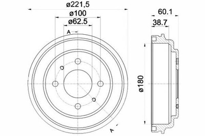 BŪGNINIAI STABDŽIAI STABDŽIŲ GAL. HYUNDAI ATOS 1.0 1.1 03.01-12. 