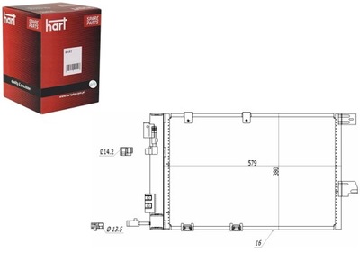 CONDENSADOR CONDENSADOR DE ACONDICIONADOR ASTRA G 98- HART  