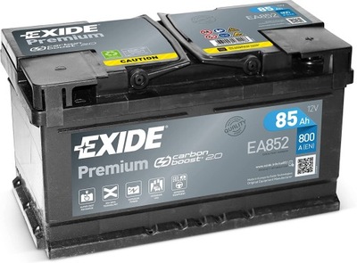 АКУМУЛЯТОР EXIDE PREMIUM 85AH 800A EA852