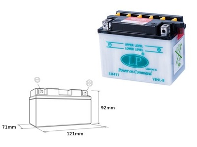 АККУМУЛЯТОР KWASOWY LANDPORT YB4L-B СКУТЕРА 2T