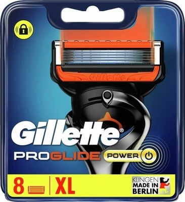 WKŁADY DO MASZYNEK GILLETTE PROGLIDE POWER 8 szt. WYMIENNE WKŁADY