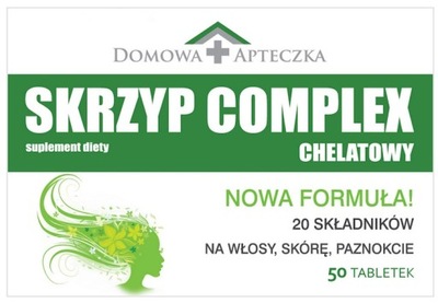 Domowa apteczka skrzyp complex chelatowy 50 tabletek