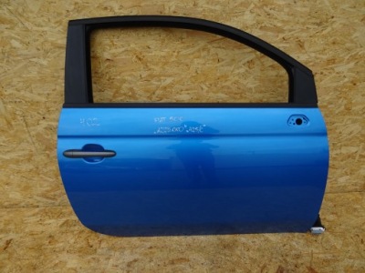 Fiat 500 дверь правое правый перед azzurro фото №1