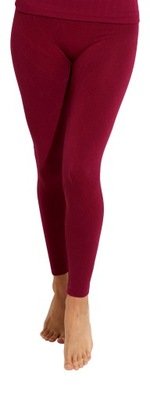 TERMOLEGGINSY legginsy termiczne BORDO *L