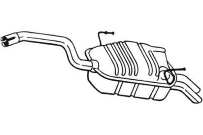Bosal гаситель системы выпускной задняя citroen c8 fiat ulysse lancia фото №1
