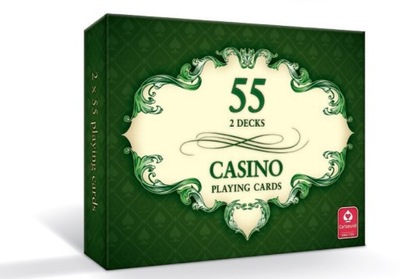 CASINO - karty do gry 2 x 55 listków