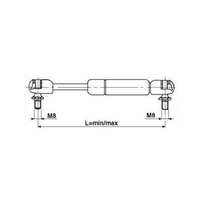 ПРУЖИНА ГАЗОВАЯ 165-255 MASSEY FERGUSON, 3385316M91