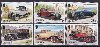 JERSEY** Mi 585-90 Motoryzacja, stare auta