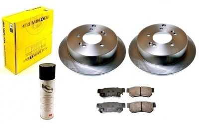 Тормозные диски тормозные колодки hyundai tucson i jm 2004-2010 2wd задняя 262mm фото №1