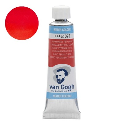 Farba akwarelowa VanGogh 10ml 370 Perm. Red Light