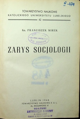 Zarys Socjologii 1948 r.