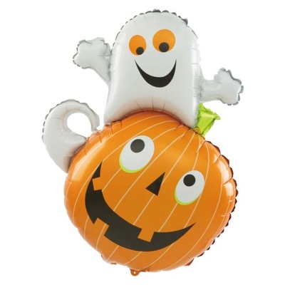 Balon Foliowy Duch i Dynia Halloween 64x80cm