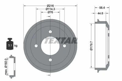 94030300 BEBEN DE FRENADO HYUNDAI T. ACCENT  