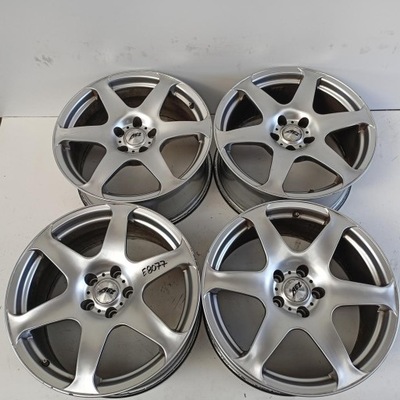 DISCOS DE ALEACIÓN LIGERA (DE TITANIO) 5X112 18 VW AUDI SKODA SEAT 4 PIEZAS (E8077)  