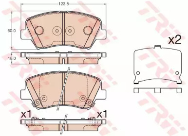 ZAPATAS DE FRENADO HYUNDAI TRW  