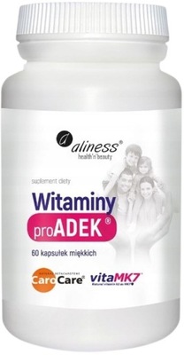 ALINESS ADEK COMPLEX vitamín A D E K2 MK-7 Imunita Zrak Vitamín E