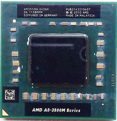 Procesor AMD A8-3500M A8-3510MX AM3510HLX43GX