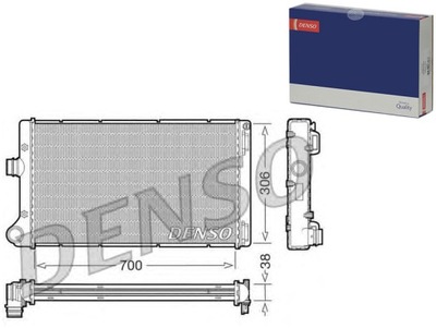 DENSO РАДИАТОР ДВИГАТЕЛЯ FIAT PUNTO 1.8/1.9D 09.99-