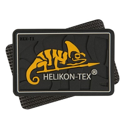 Naszywka Helikon Logo PVC - Czarna