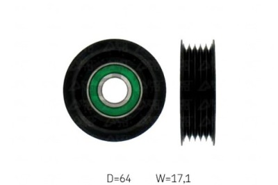 Skf ролик ремень многоручейковый. mercedes m166 w168 1,4b фото №1