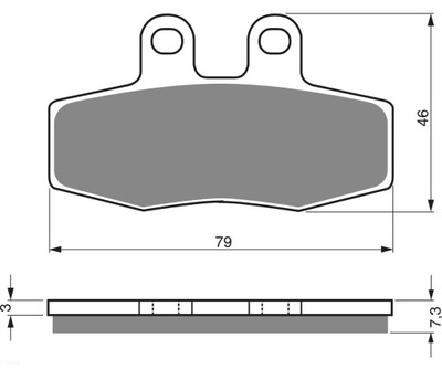 GOLDFREN PADS BRAKE 010 S3 FRONT APRILIA 850 MANA GT  