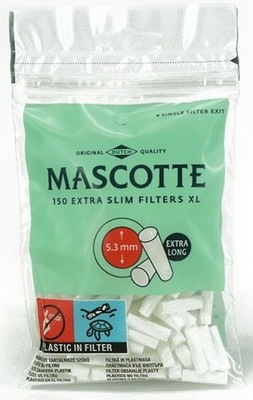 Filtry MASCOTTE EXTRA SLIM 5,3mm X-LONG 150szt