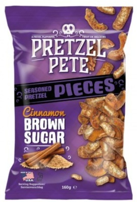 Pretzel Pete Pieces Cinnamon Brown Sugar 160g USA