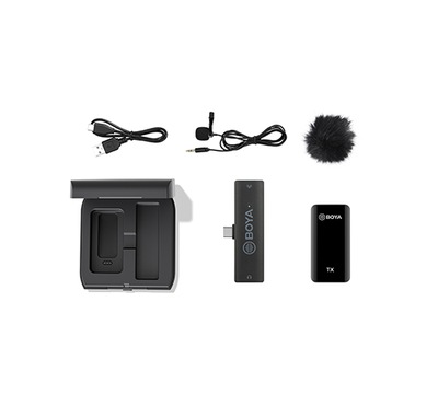 Boya BY-XM6-K5 - 2.4GHz Dual-channel Wireless Microphone Type-C devices 1+1