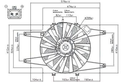 Nissens вентилятор радіатора з корпус alfa rome фото №1
