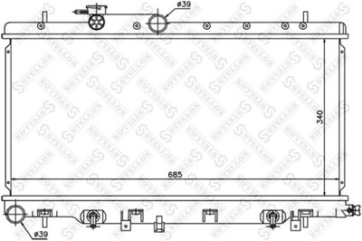 RADUADOR DEL MOTOR SUBARU OUTBACK 2.5 AWD 00-03  