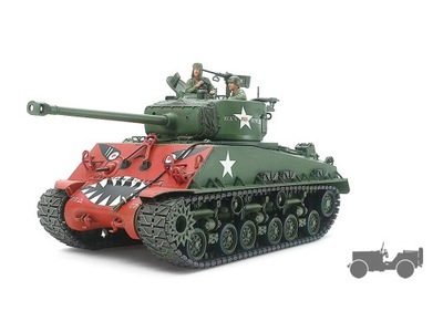 Czołg M4A3E8 Sherman i GAZ-67B 35359 Tamiya