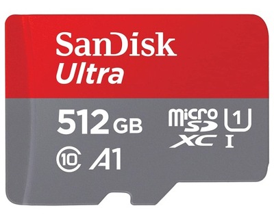 Karta micro SD SanDisk ULTRA 512GB 120MB/s adapter