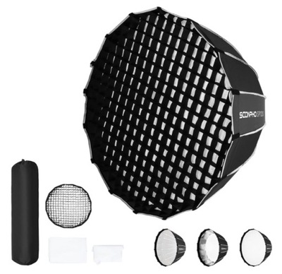 SOONPHO SP-120 Deep Parabolic Softbox do nasadzanych lamp błyskowych