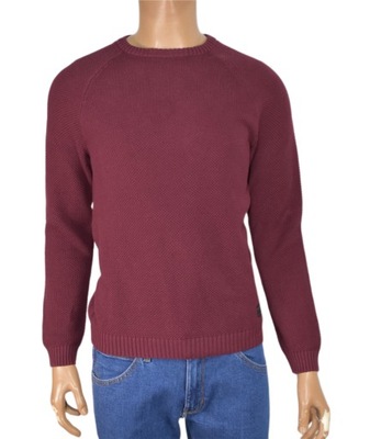 Męski sweter Lee Rice knit Burgund rozm. XXL