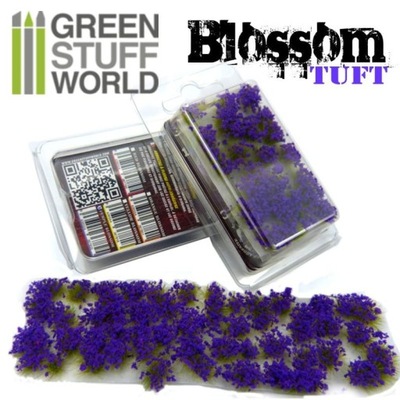 Blossom TUFTS 6mm selfadhesive PURPLE Flowers