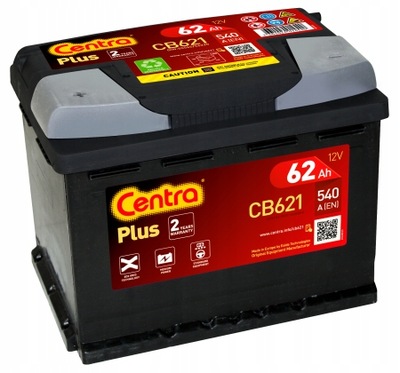 BATERÍA CENTRA PLUS L+ 62AH/540  